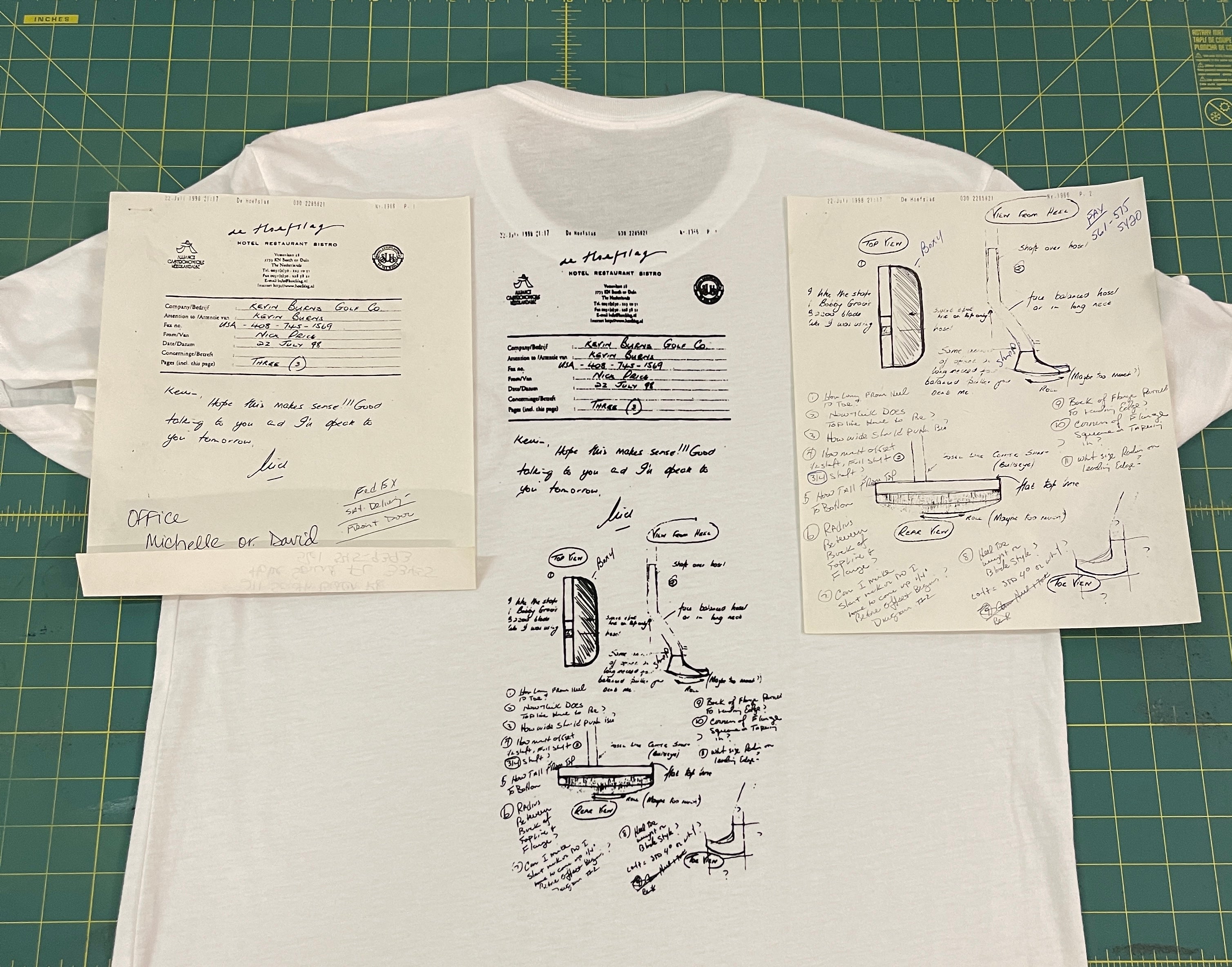 Putter Rendering T-Shirt, White